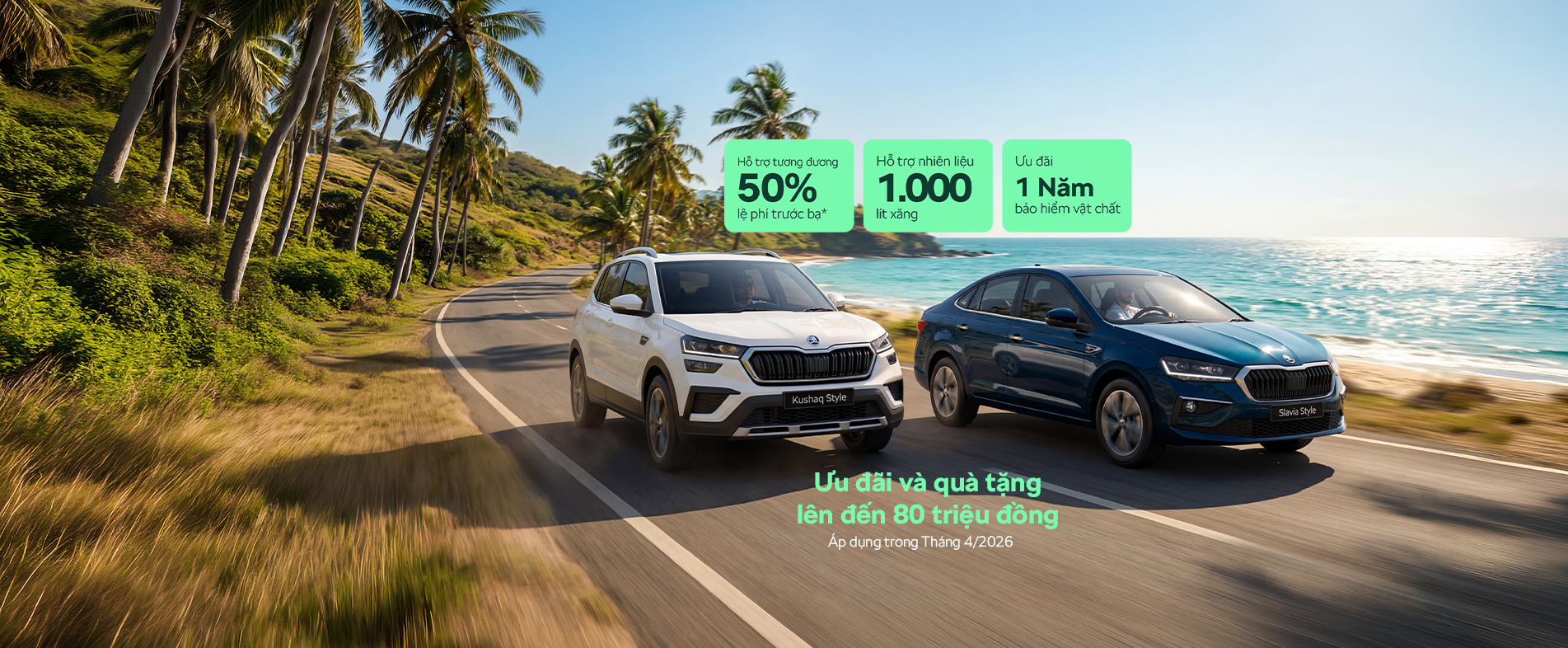 Skoda Nam Định ưu đãi tháng 4