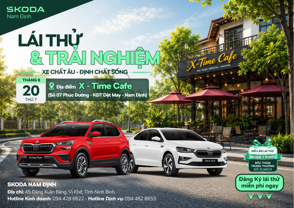 lái thử xe Skoda Nam Định